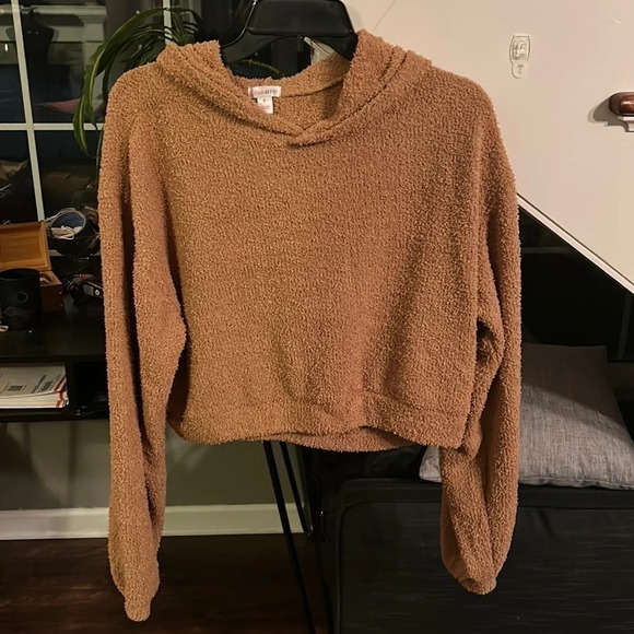 Pink Beige Flirtitude Crop Sweater - Picture 1 of 5